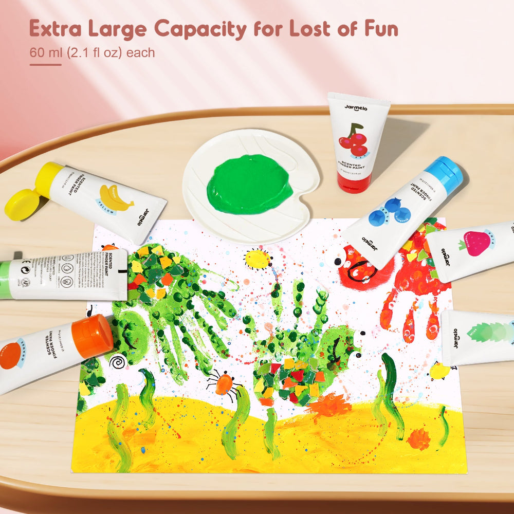 Jar Melo Scented Finger Paint-8 colors-Arts & Crafts-Jarmelo-Toycra
