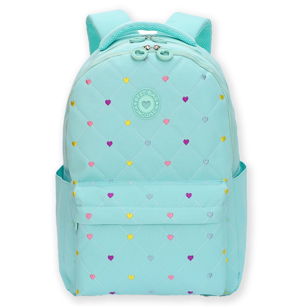 Little Surprise Box, 3pcs Mint Mini Heart Matching Backpack, Lunch Bag and Stationery Pouch