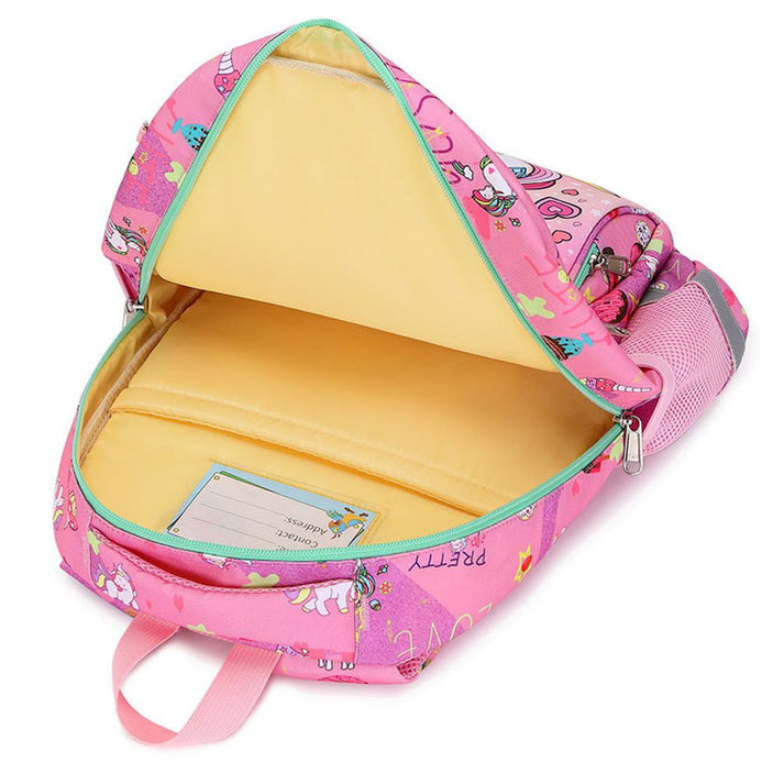 Little Surprise Box,3pcs Moonlit Unicorn Matching Backpack,Lunch Bag and Stationery Pouch,5yrs - 9yrs