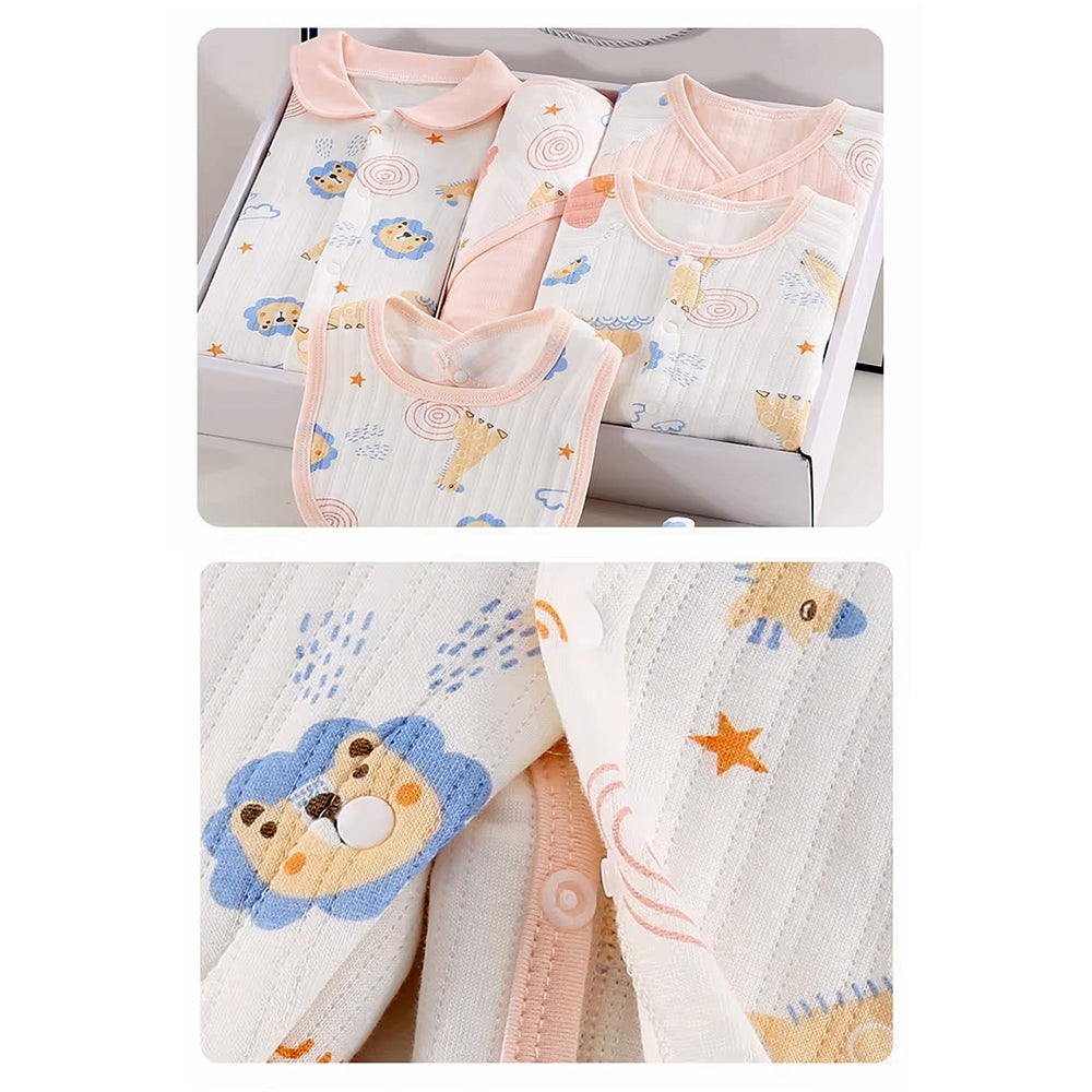 Little Surprise Box, 20 pcs Pink Animal Kingdom Newborn Baby Girl/ Boy Gift Box , all season wear Hamper, (0 - 12 months)