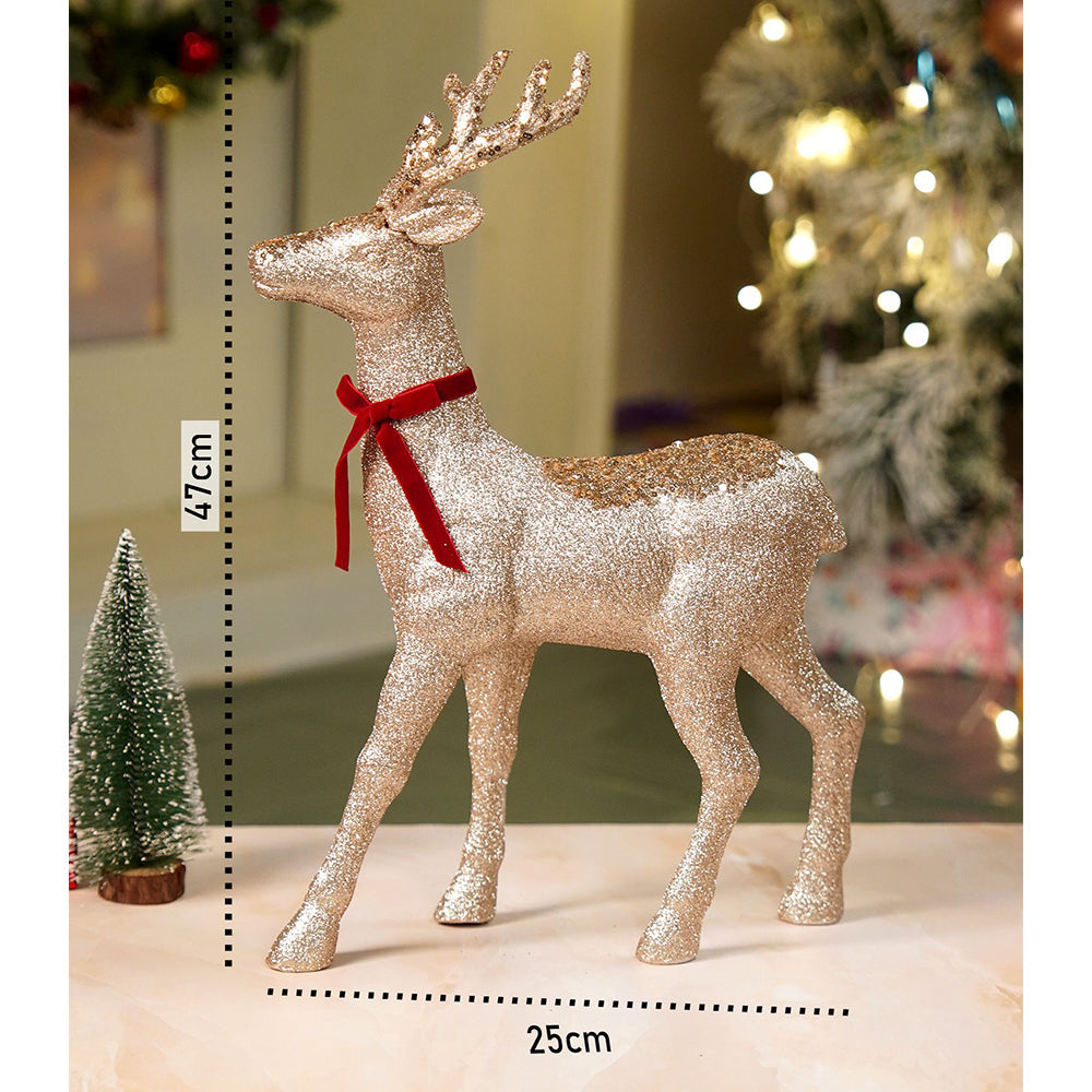 18 inches Big Bronze sequence Reindeer Christmas Décor and Decoration