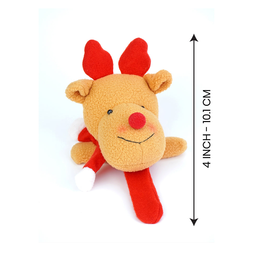 Big Size 3d Rudolf reindeer Christmas Wrist Band Slap Band for Kids and Adults (Free Size)