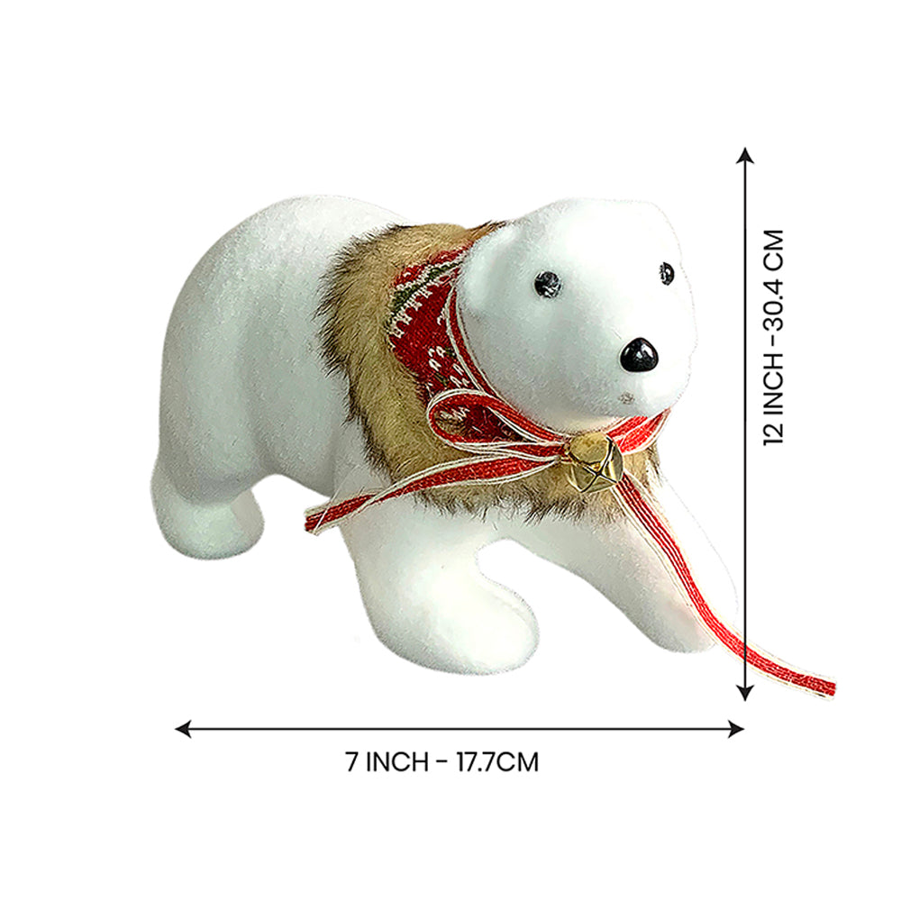 Medium Snow Polar Bear, Christmas winterland Décor and Christmas Decoration