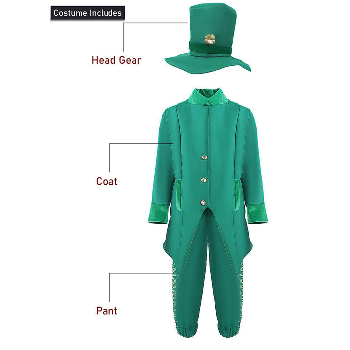 Little Surprise Box, St. Patricks Day costume for Boys, Kids Halloween Costume Dress Up-10-12Y