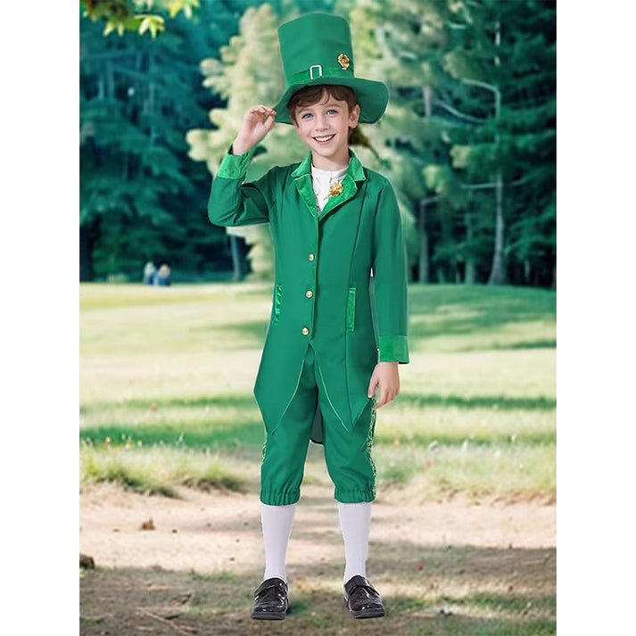 Little Surprise Box, St. Patricks Day costume for Boys, Kids Halloween Costume Dress Up-10-12Y
