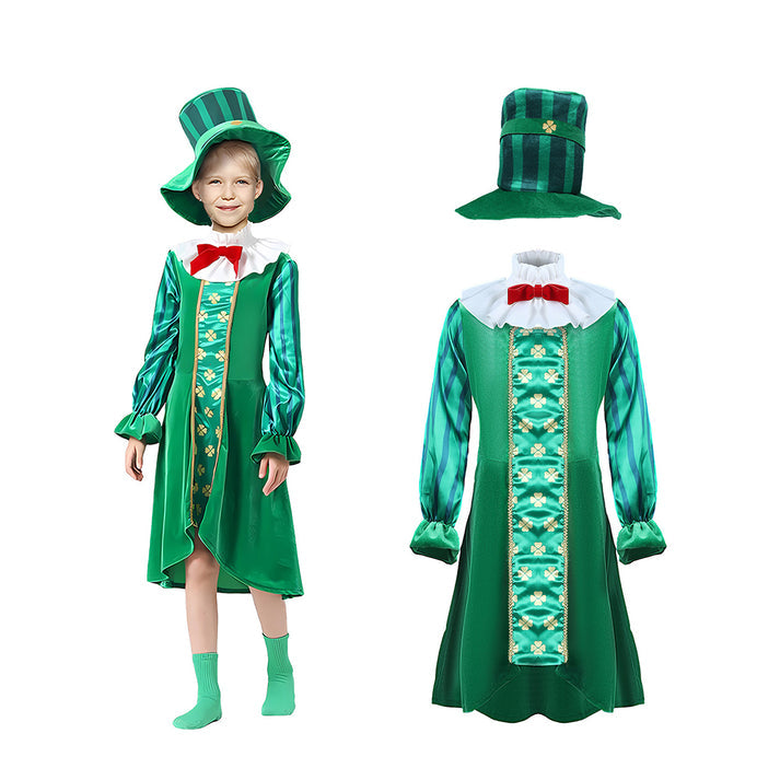 Little Surprise Box, St. Patricks Day costume for Girls, Kids Halloween Costume Dress Up-9-10Y