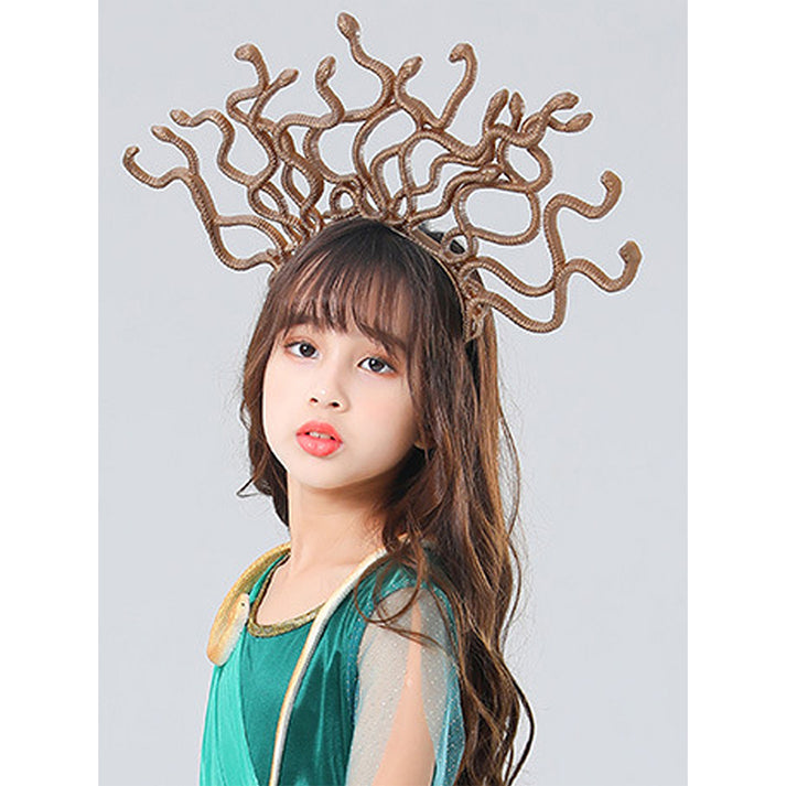 Little Surprise Box,Forest Snake Queen Kids Halloween Costume Dress Up-7-8Y