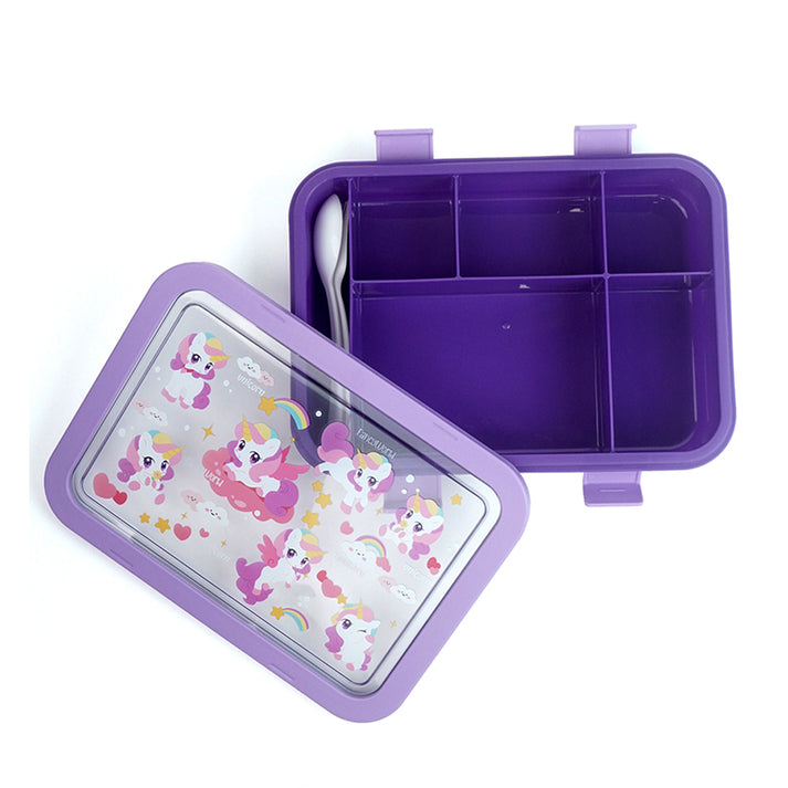 Little Surprise Box, 2 pcs Uni Lunchbag & 5 section Lunch box for Kids