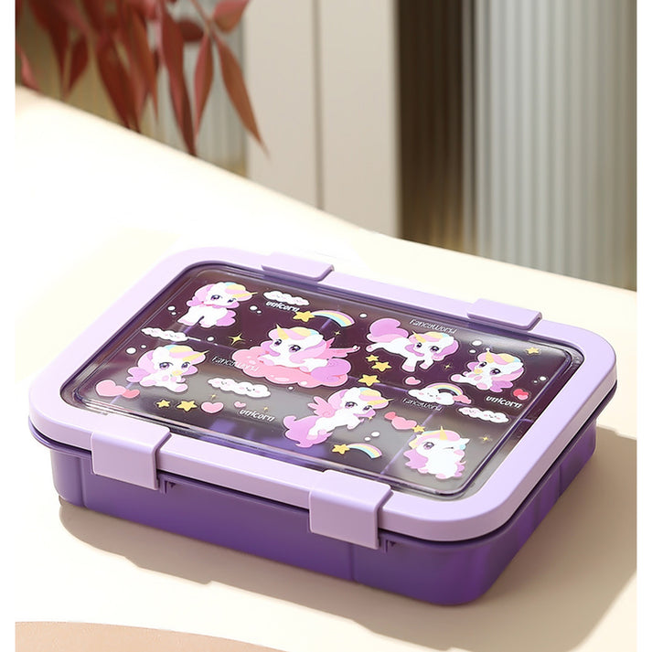 Little Surprise Box, 2 pcs Uni Lunchbag & 5 section Lunch box for Kids
