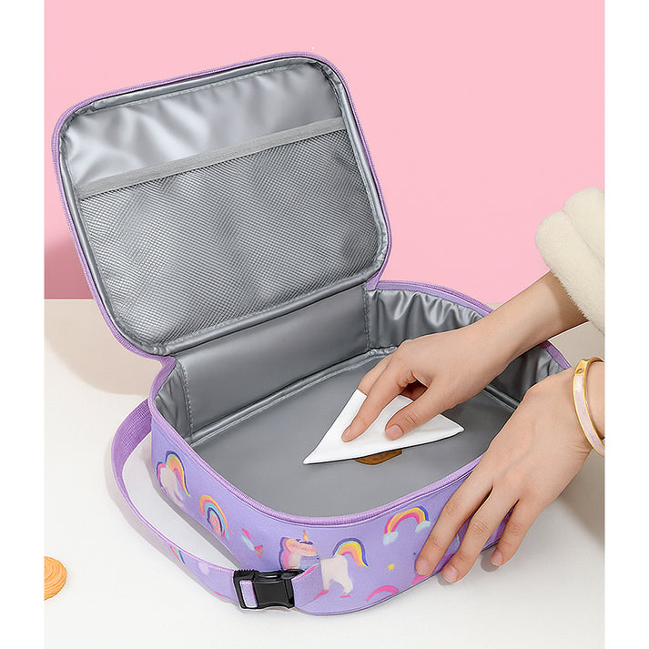 Little Surprise Box, 2 pcs Uni Lunchbag & 5 section Lunch box for Kids