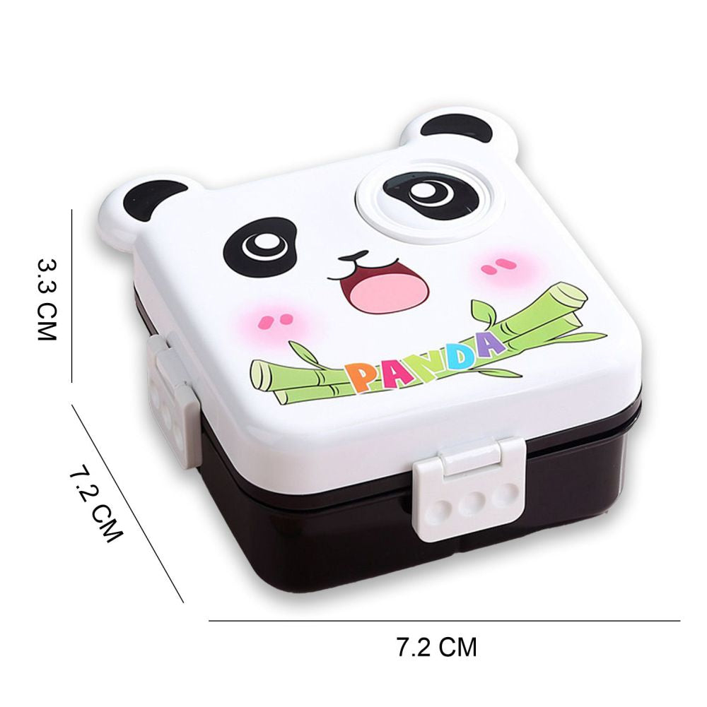 Little Surprise Box, Black Panda 2 decker Lunch Box for Kids