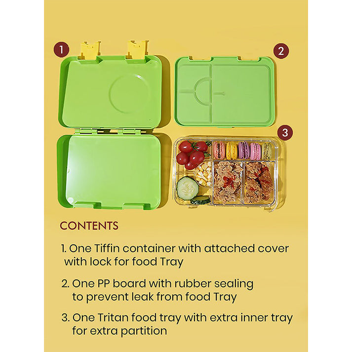 Little Surprise Box, 2 pcs Dino LunchBag & Bento Lunch box for Kids