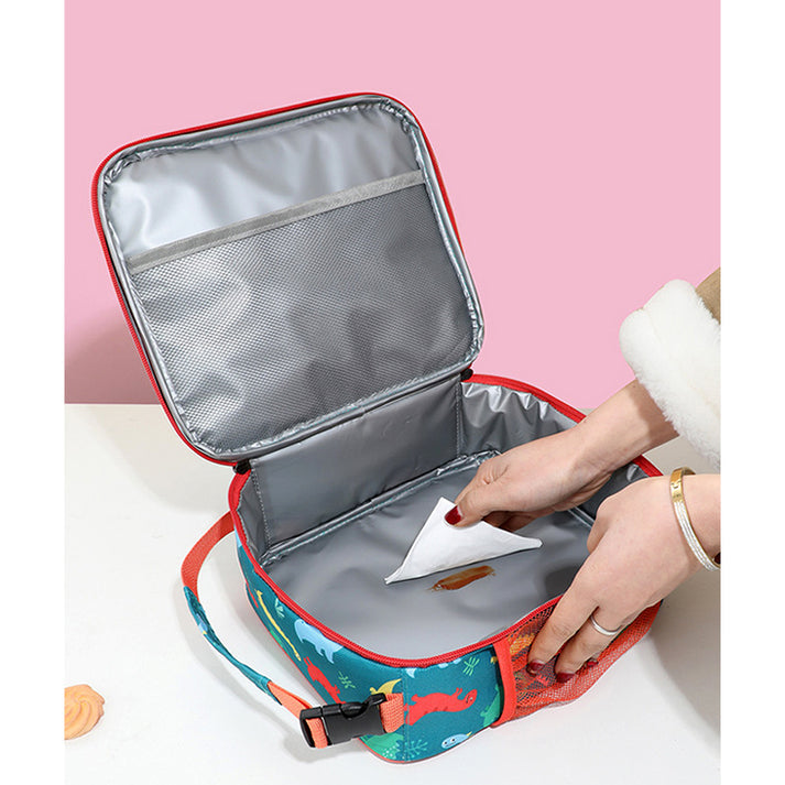 Little Surprise Box, 2 pcs Dino LunchBag & Bento Lunch box for Kids