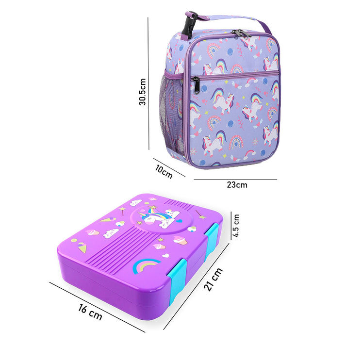Little Surprise Box, 2 pcs Uni LunchBag & Bento Lunch box for Kids