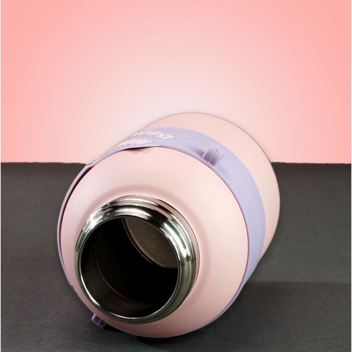 Little Surprise Box, Pink Game Theme tempertaure Controlled Stainless Steel Kids Water Bottle, 550 Ml