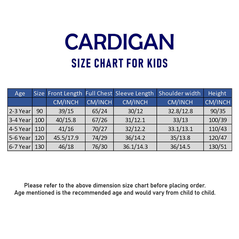 Green Ruffle Neck, Floral Christmas Cardigan Winter Sweater for Kids