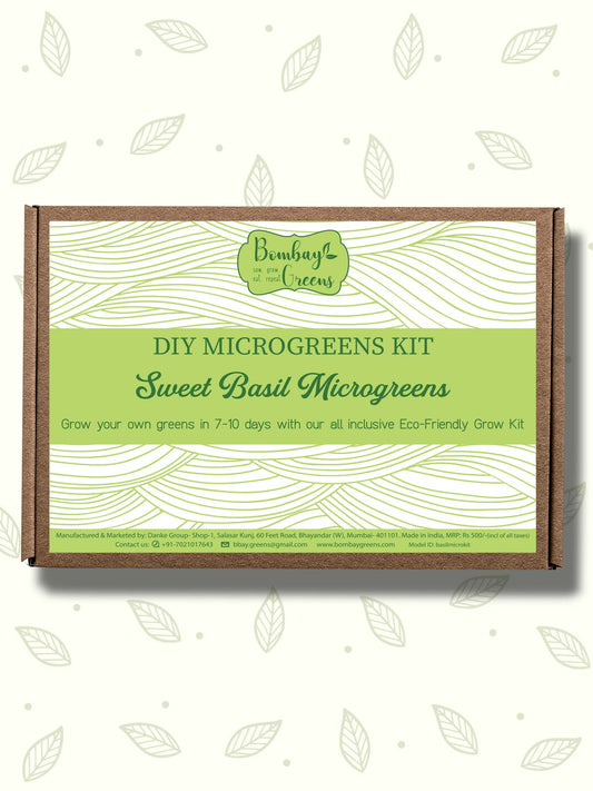 DIY Microgreens Eco-Friendly Kit - Sweet Basil