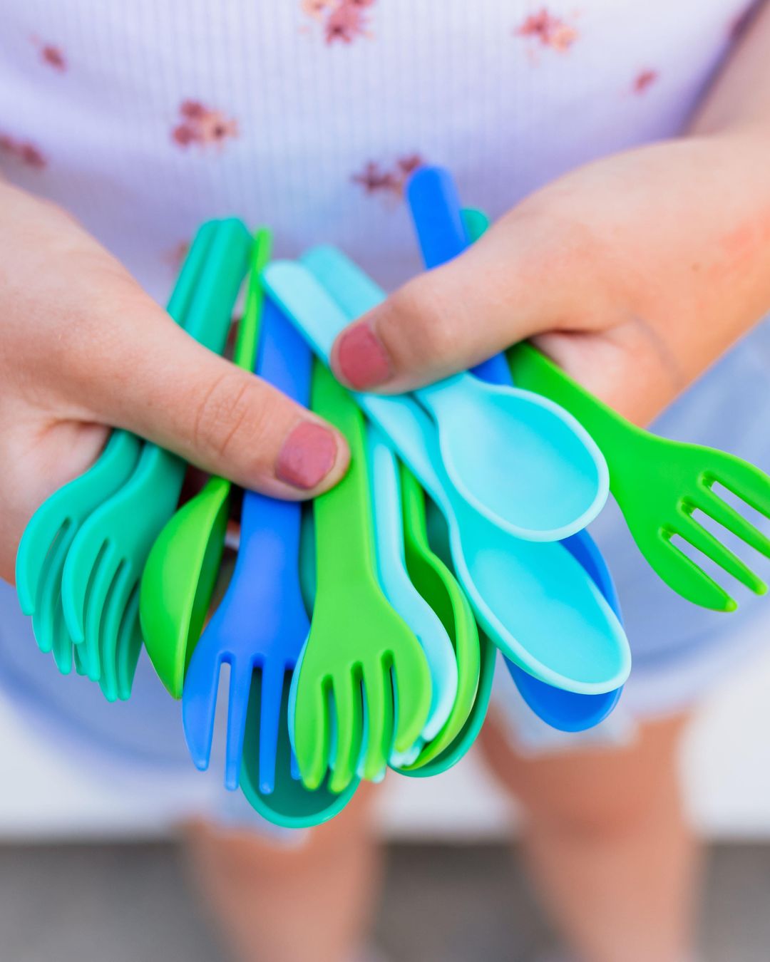 MontiiCo Out & About Cutlery Set - Blueberry