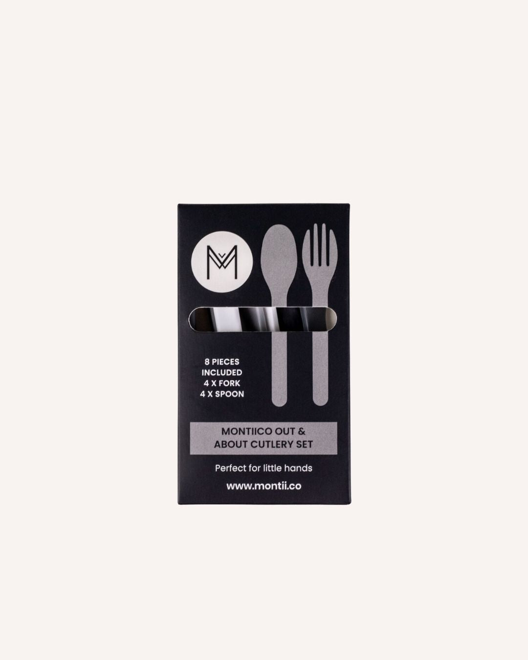 MontiiCo Out & About Cutlery Set - Monochrome