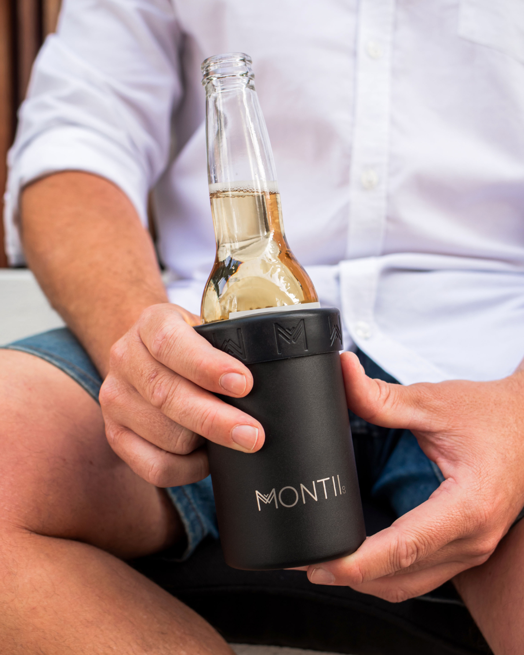 MontiiCo Insulated Can & Bottle Cooler - Coal