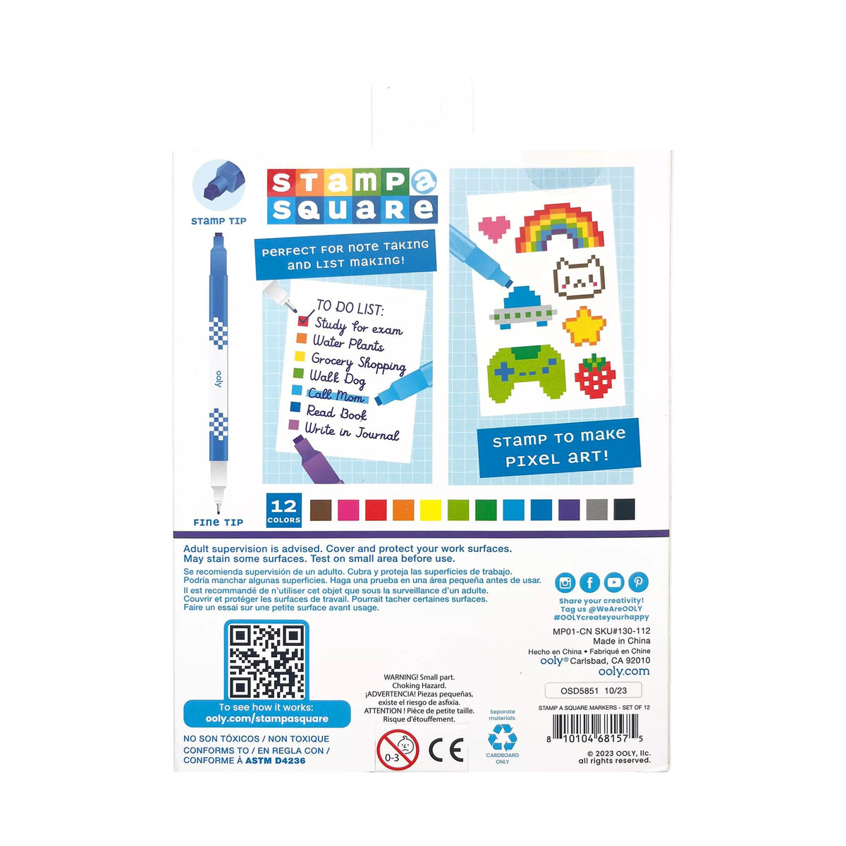 Stamp A Square Double Ended Markers