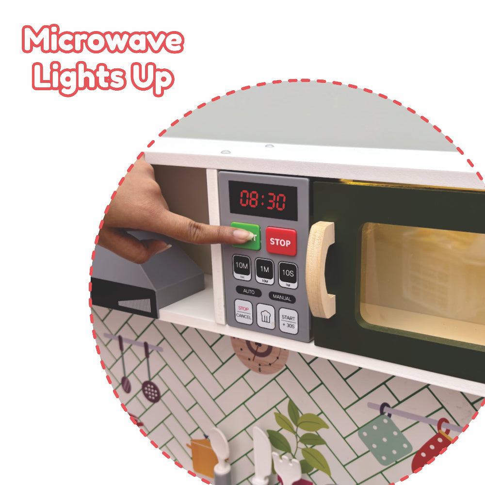 Open Ended Modern Kitchen Set -(12 Accessories included)-Pretend Play-Open Ended-Toycra