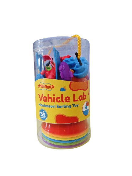 Open Ended Vehicle Lab Montessori Sorting Toy (44 Pcs)-Learning & Education-Open Ended-Toycra
