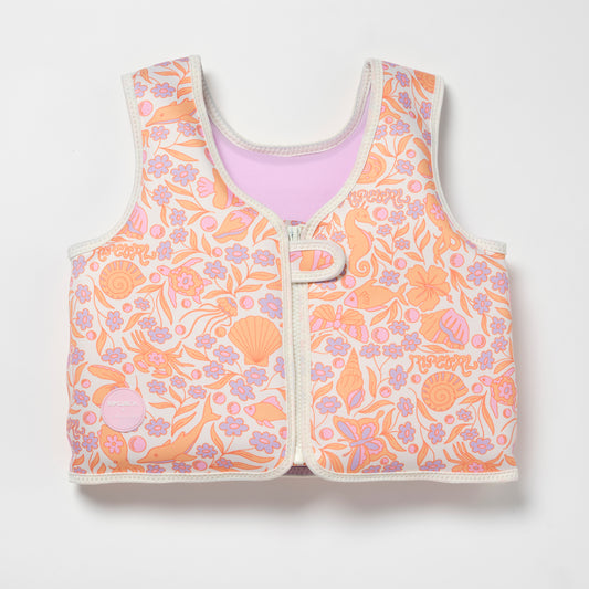 Kids Swim Vest 3-6 Ocean Magic Pink