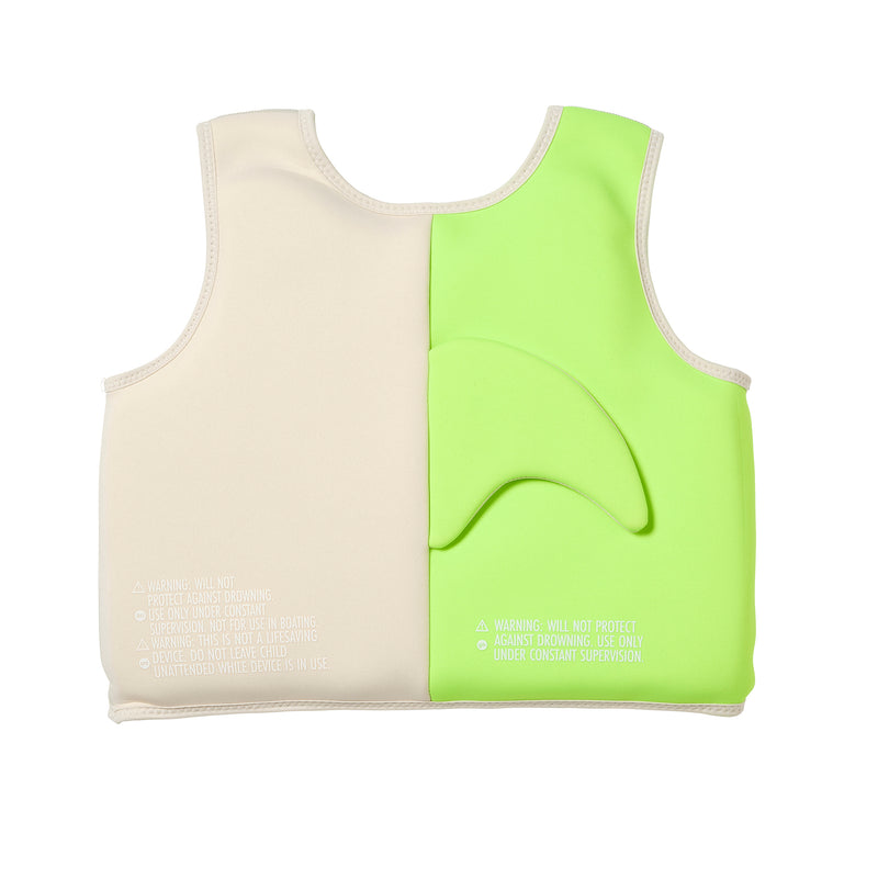 Kids Swim Vest 3-6 Shred Turtle Aqua