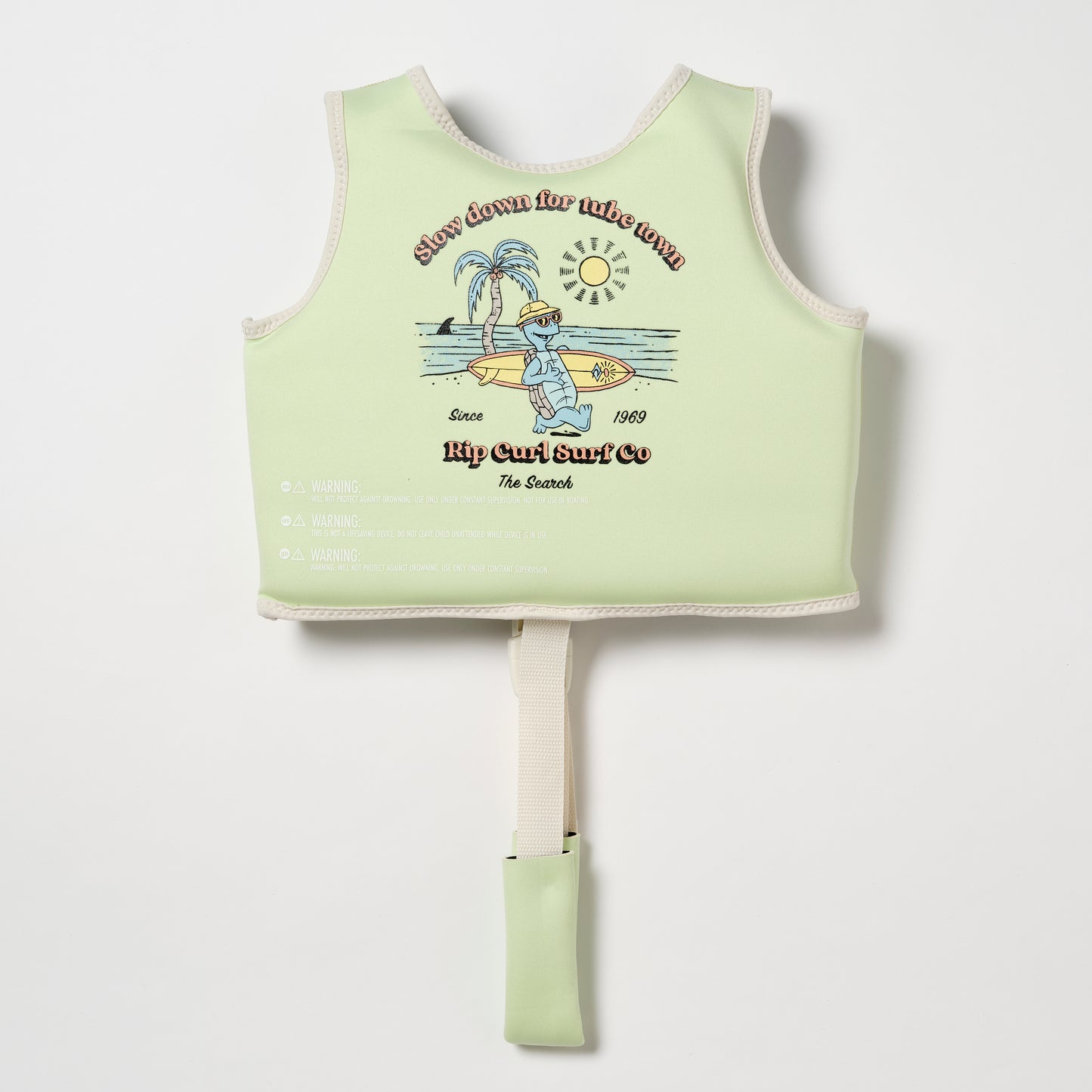 Kids Swim Vest 2-3 Shred Turtle Aqua