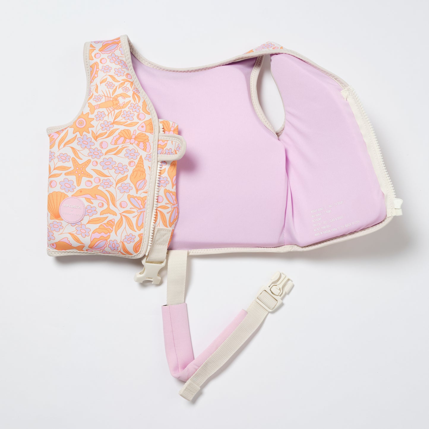Kids Swim Vest 1-2 Ocean Magic Pink