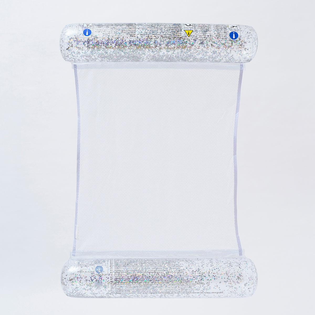 SUNNYLiFE transparent inflatable Bolster Hammock Float Glitter