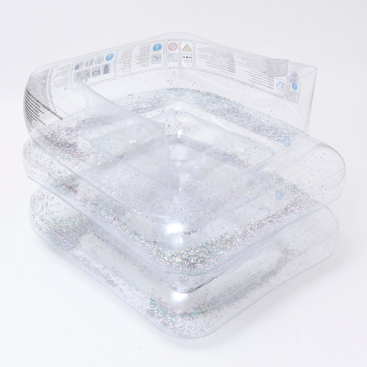 SUNNYLiFE transparent color inflatable glitter Lilo Chair