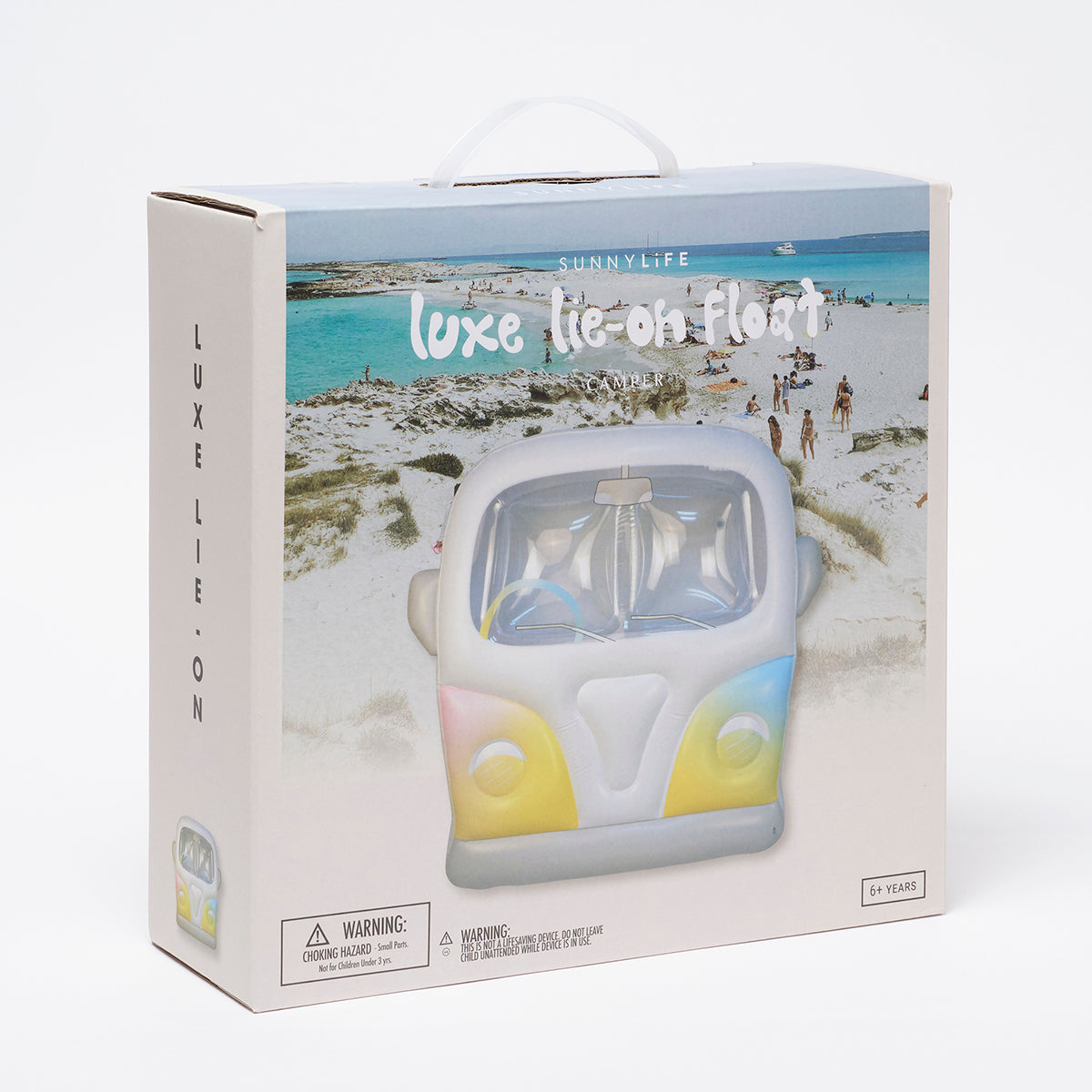 SUNNYLiFE Ombre color inflatable Luxe Lie-On Float Camper