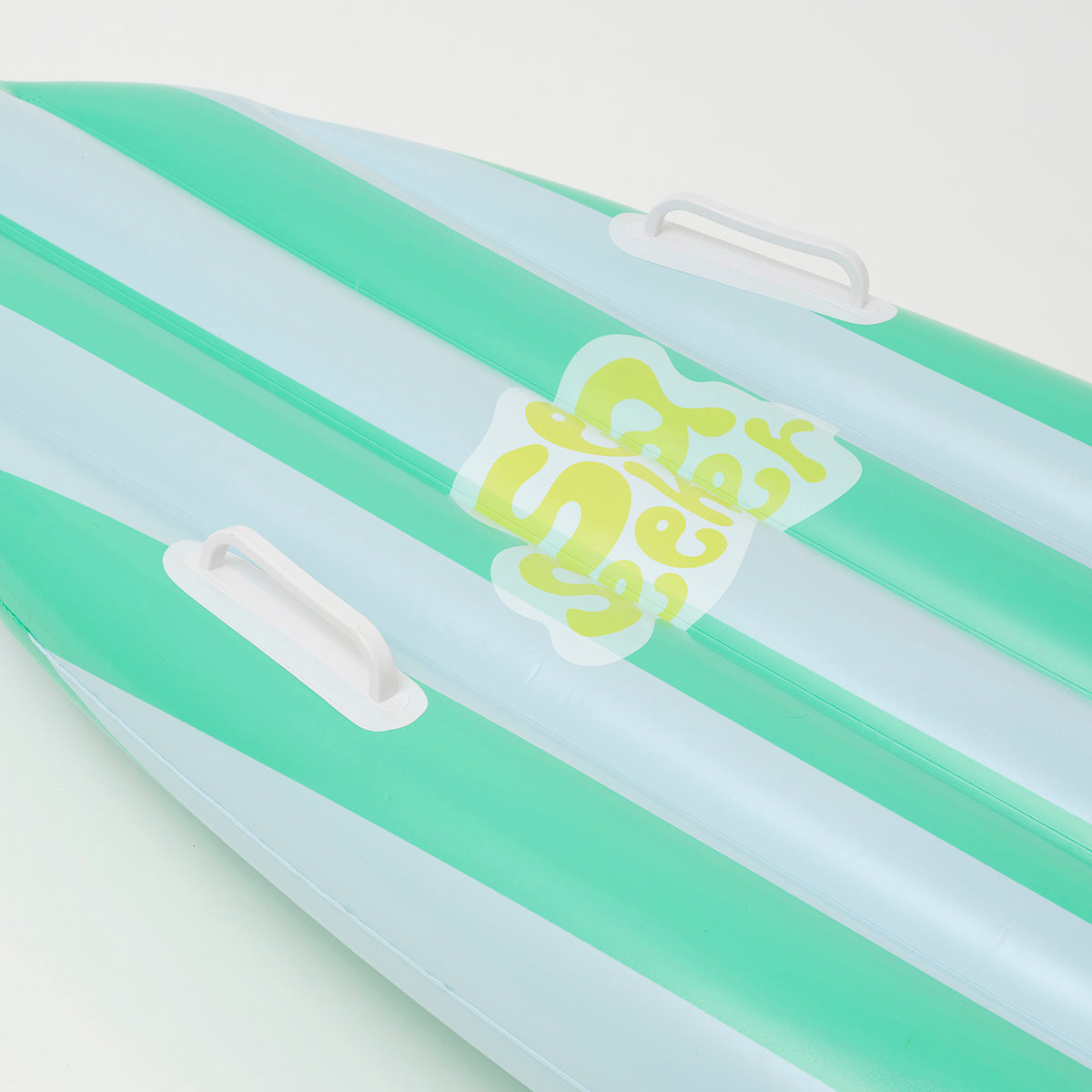 SUNNYLiFE Green and white color inflatable Ride With Me Surfboard Float Sea Seeker Ocean