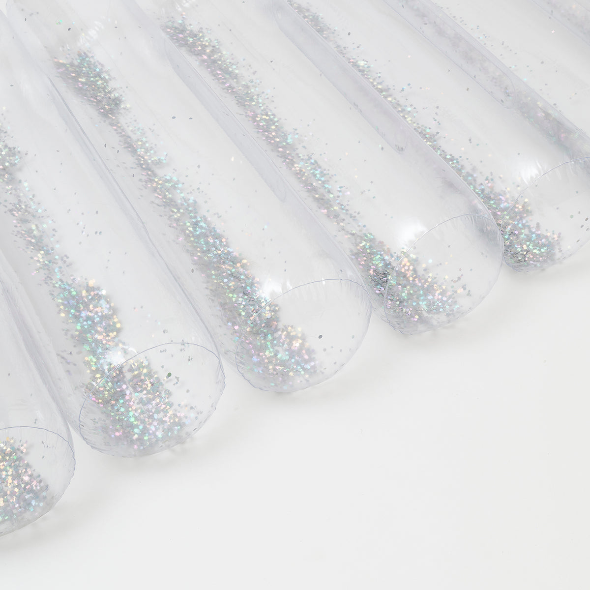 SUNNYLiFE transparent inflatable Glitter Lilo Float Tube