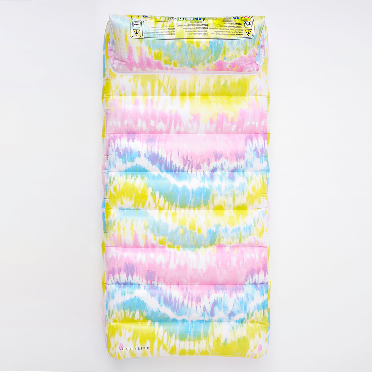 SUNNYLiFE Tie Dye color Lilo Lounger Sorbet