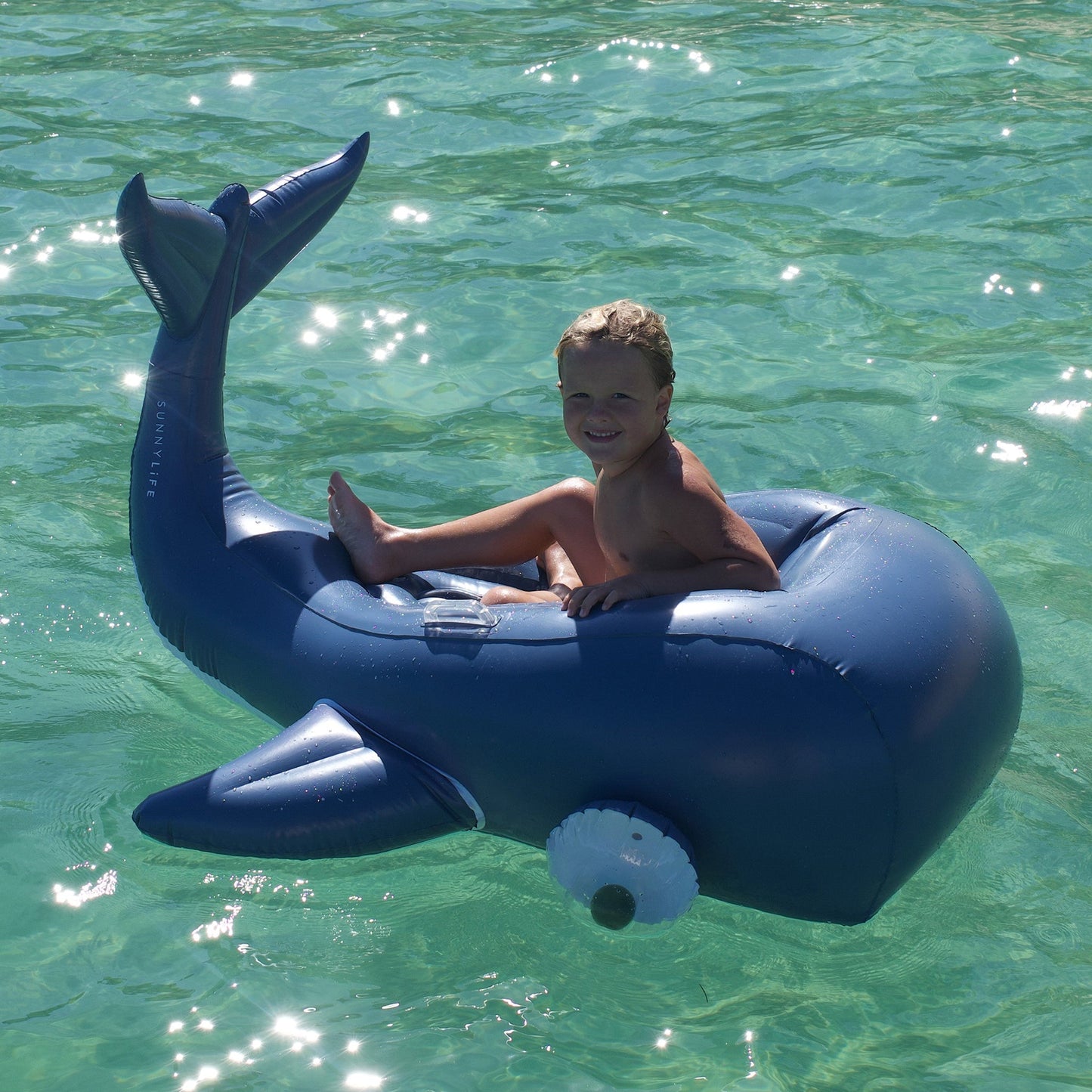 Luxe Ride-On Float Moby Dick Navy
