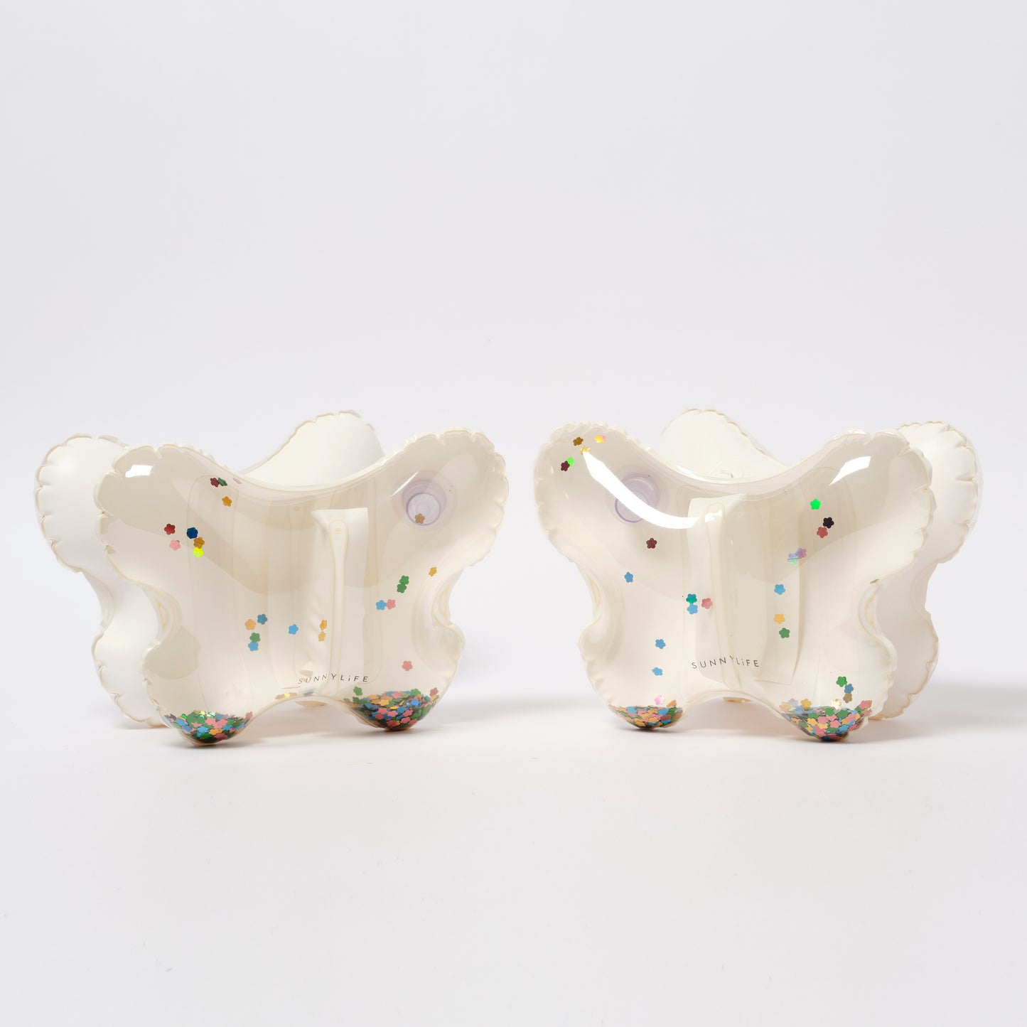 Kids Inflatable Arm Bands Cotton Candy Glitter