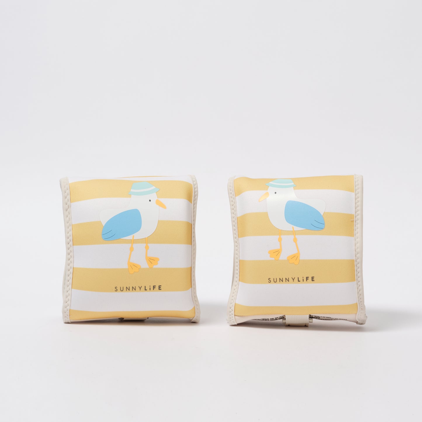 Kids Inflatable Arm Bands Sid the Seagull Mustard Stripe