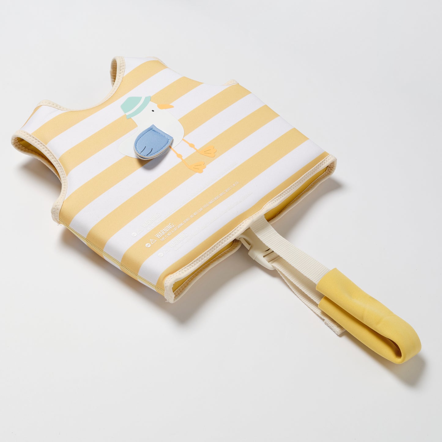 Kids Swim Vest 2-3 Sid the Seagull Mustard Stripe