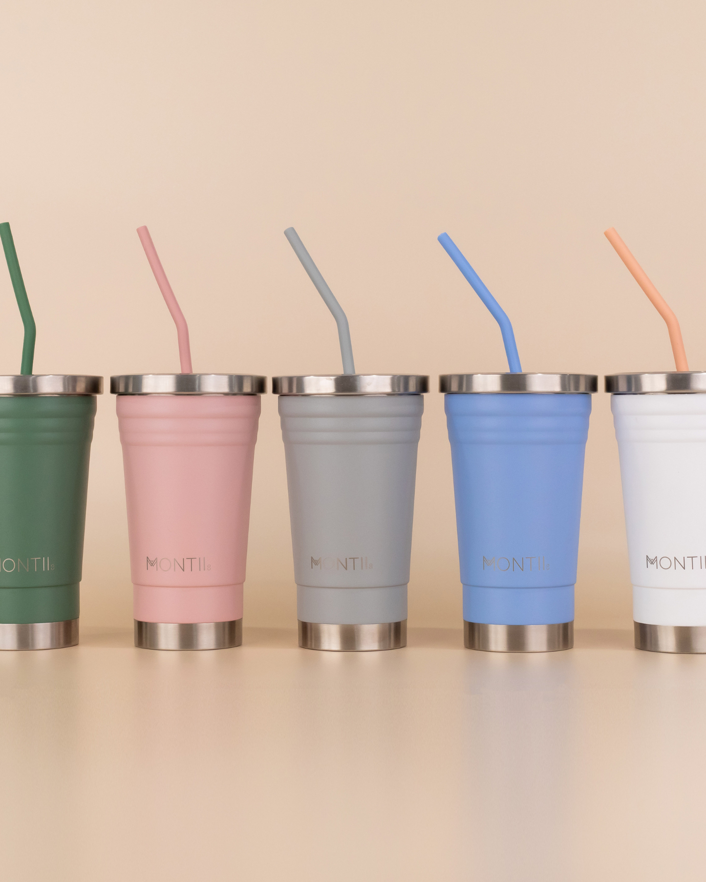 MontiiCo Silicone Straw Set - Dawn