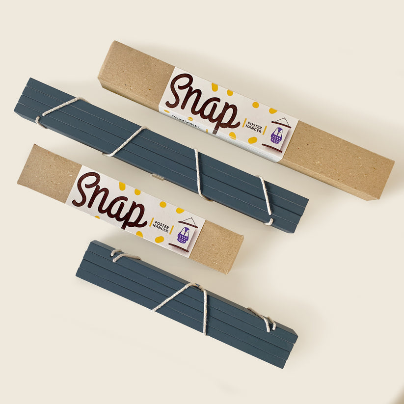 SNAP - Magnetic Poster Hanger - A3 (12") Grey
