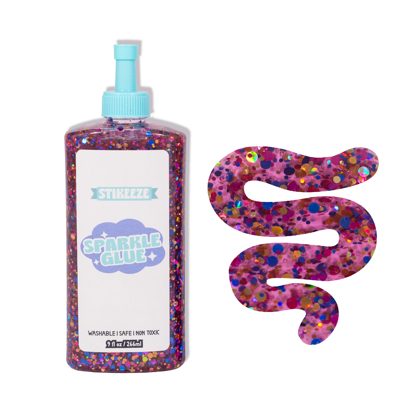 Stikeeze Sparkle Confetti Glue | Blazing Bliss | 266ml