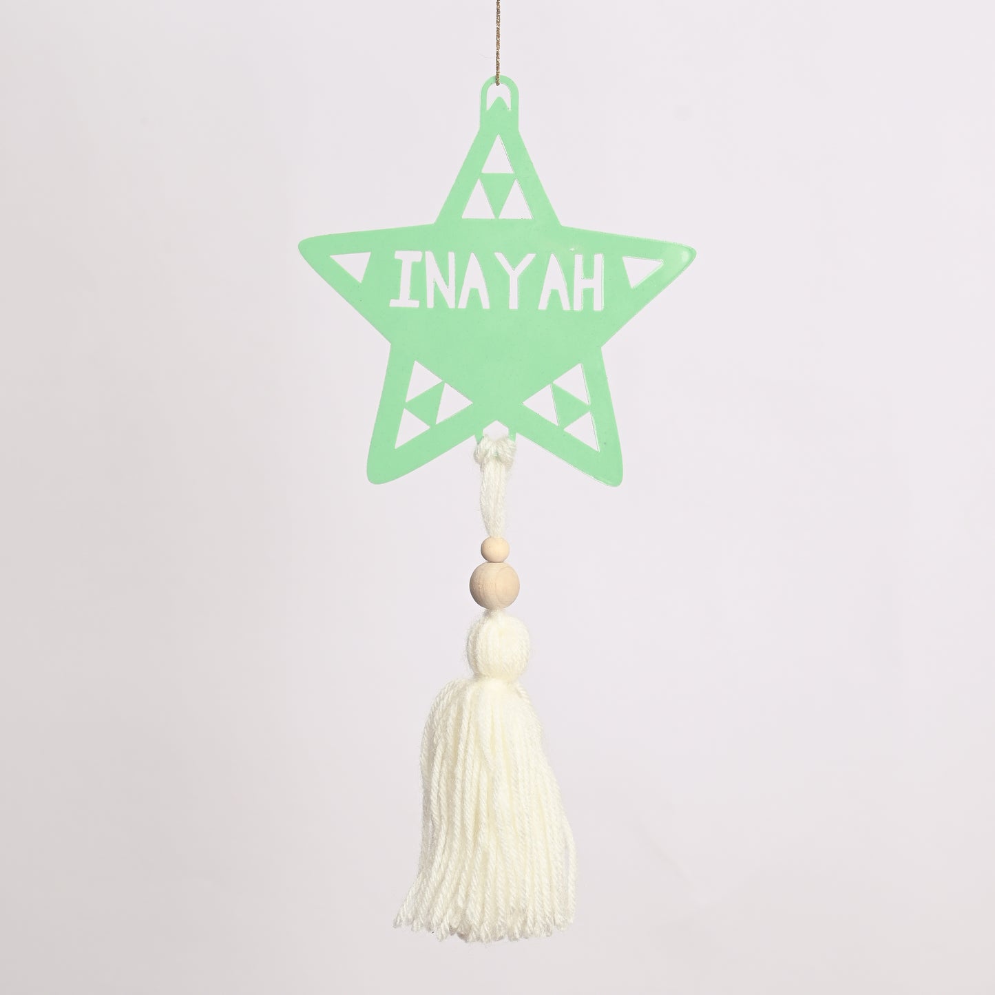 Personalised Tree Ornament | Tassel Star