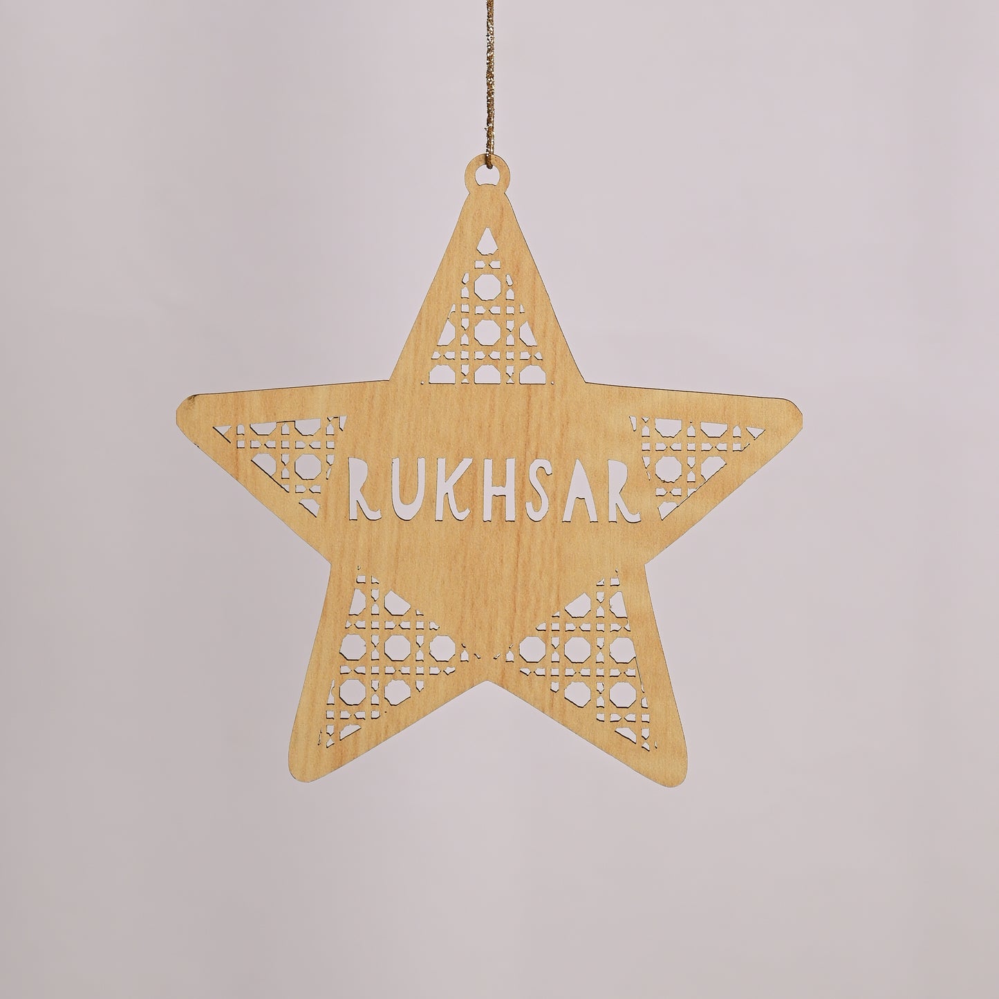Personalised Tree Ornament | Rattan Star