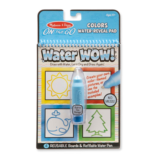 Water Wow! Colors & Shapes - Reusable Water-Reveal Colouring Activity Pad