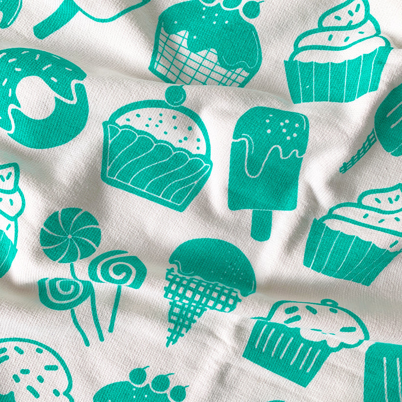 WRAP - Bath Towel - Cup Cake Green