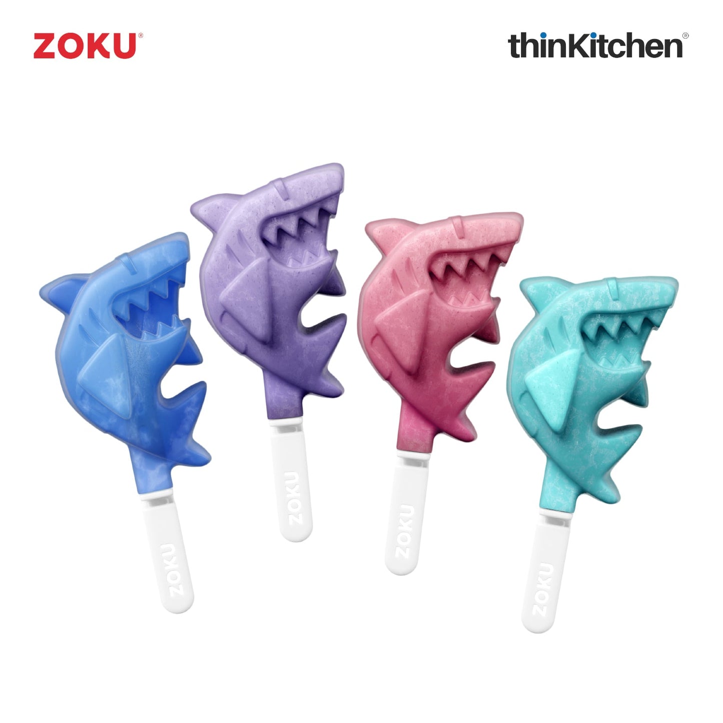 thinKitchen®Zoku Shark Ice Pop Mold