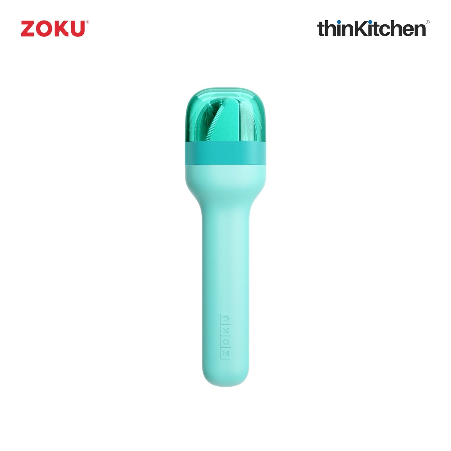 thinKitchen™ Zoku Stainless Steel Kids Pocket Utensil Set, Teal